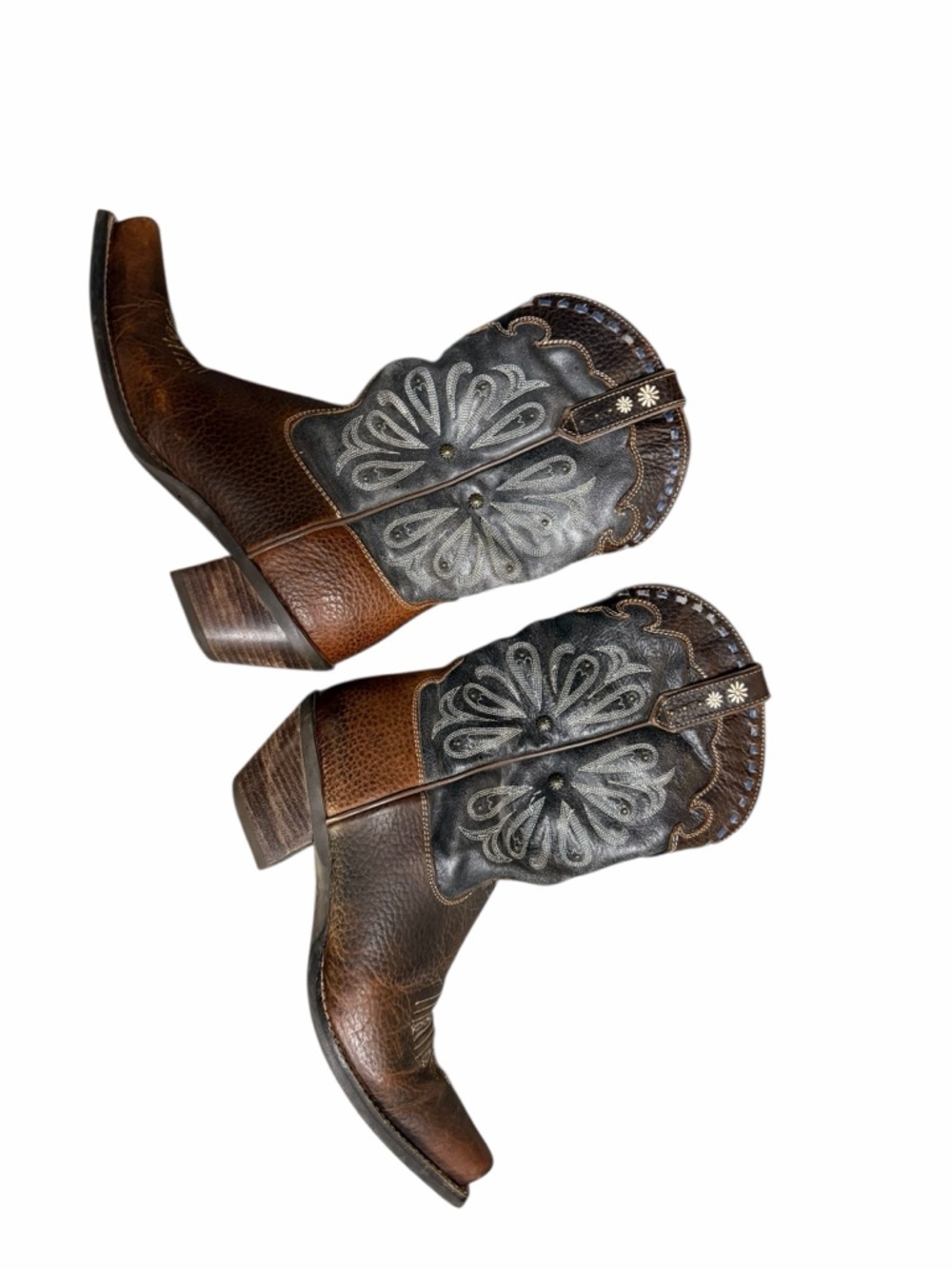 Ariat Daisy leather Western Boots Size 8.5 - Picture 2 of 13